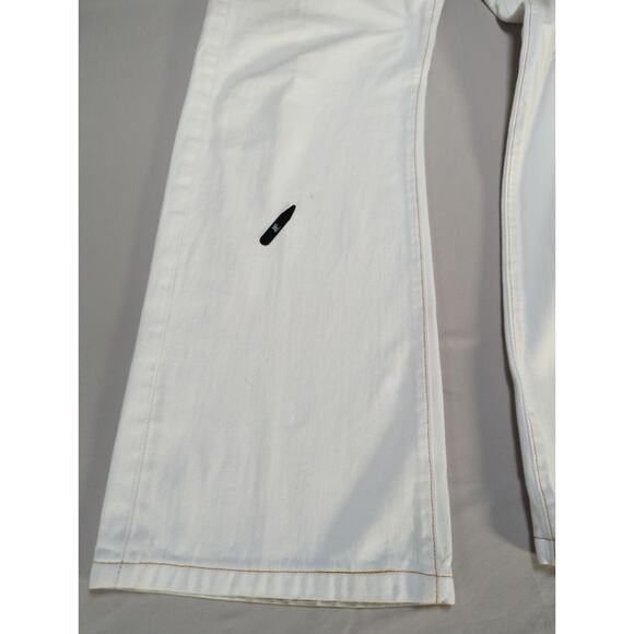 True Religion TRBJ Jeans White Denim Straight Leg Men’s Sz 36x30 Distressed - Picture 4 of 14
